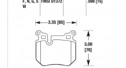 Колодки тормозные HB604B.598