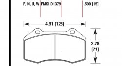 Колодки тормозные HB548B.590