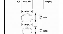 Колодки тормозные HB229F.580