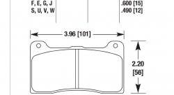 Колодки тормозные HB542N.490
