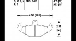 Колодки тормозные HB278B.465