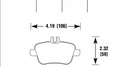 Колодки тормозные HB796F.691 HAWK HPS