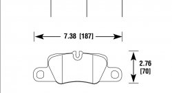 Колодки тормозные HB807R.587 HAWK Street Race