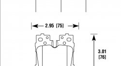 Колодки тормозные HB855B.724 HAWK HPS 5.0 Lexus LS460 Sport задние