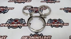 V-band хомут с фланцами (38мм) с проточкой папа-мама