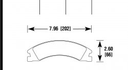 Колодки тормозные HB893P.770 HAWK Super Duty Ford E-450 Super Duty  задние