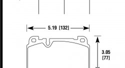 Колодки тормозные HB806Z.624 HAWK PC