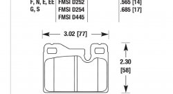 Колодки тормозные HB198B.685