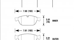Колодки тормозные HB822B.764 HAWK HPS 5.0 Audi A8 Quattro  передние