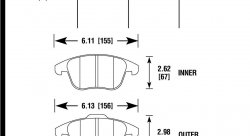 Колодки тормозные HB872Y.760
