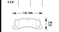Колодки тормозные HB907N.640 перед Porsche 911 Carrera S 2011-15 ; Boxster Spyder 981