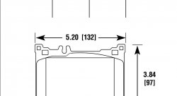 Колодки тормозные HB832B.668 HAWK HPS 5.0 Mercedes-Benz S550 4Matic передние