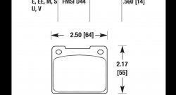 Колодки тормозные HB118G.560