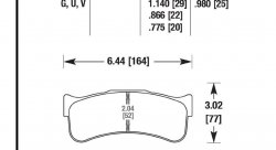 Колодки тормозные HB348W.775