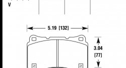Колодки тормозные HB910G.590