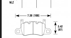 Колодки тормозные HB850W.655 PORSCHE 911 (991) GT3, GT3 RS/R; CAYMAN (981) 3.8 GT4