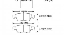 Колодки тормозные HB599B.616