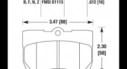 Колодки тормозные HB562S.612