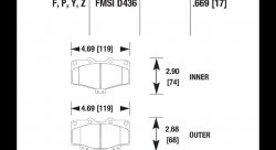 Колодки тормозные HB315B.669