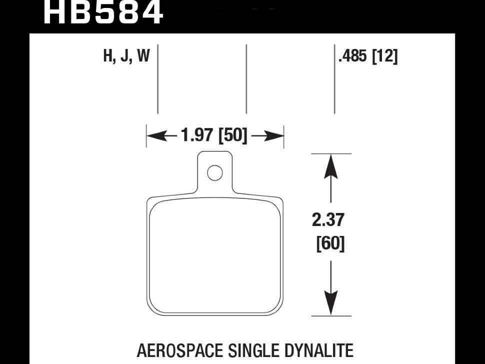 Колодки тормозные HB584B.485