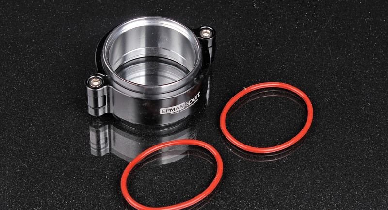 Хомут V-Band (HD Clamp) 63 мм (2.5") + 2 алюминиевых фланца, для впускных систем