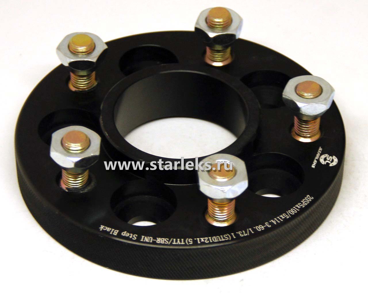Проставка ступечная переходная 20мм 5х100/5х114.3 ЦО-60.1/73.1 (STUD12x1.5) TYT/SBR-UNI
