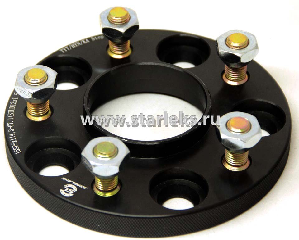 Проставки ступичные 15мм 5х114.3 ЦО-67.1(STUD12x1.5) MZD/MBS/TYT/HYN/KA