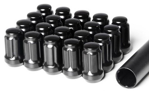 К-т гаек М12х1,5 L=34 черные +  1ключ