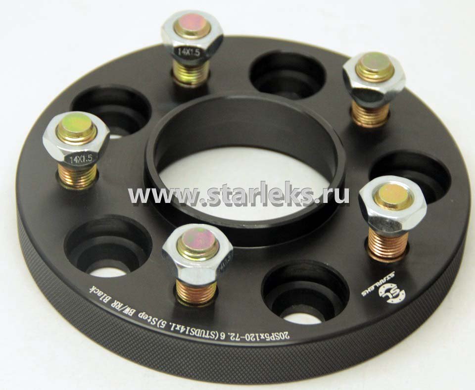 Проставки ступичные 20мм 5х120 ЦО-72.6(STUD14x1.5) BW/RR