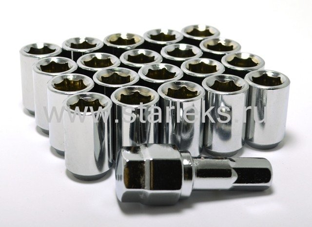Комплект колесных гаек ST200044XL/Cr - хром