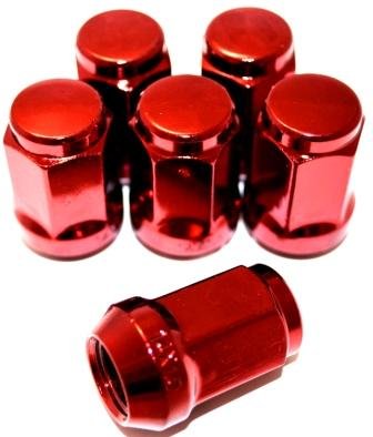 Комплект колесных гаек ST401444HT/RD - красный хром