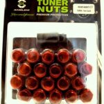 Комплект колесных гаек ST401444HT/RD - красный хром