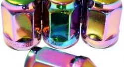 Комплект колесных гаек ST401445HT/PH - радужный хром