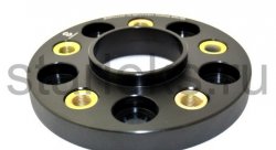 Проставка ступечная переходная 25мм 5х112/5х114.3 ЦО-57.1/60.1 (FUT14x1.5) ADI/VWG-TYT