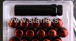 Комплект колесных гаек ST911144SD/Red - красный хром