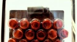 Комплект колесных гаек 12*1.5mm -  20 шт. - красный хром