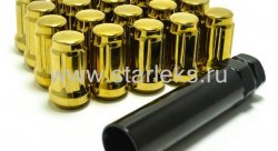 Комплект колесных гаек ST911144SD/Gd - золотой хром