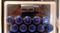 Комплект колесных гаек 12*1.5mm - 20шт. - синий хром