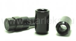 Гайка M12X1,25 черный, высота 32 мм, D=20мм