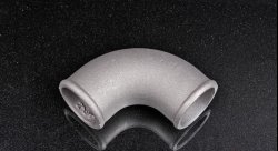 Отвод алюминиевый литой 51 мм 90 градусов