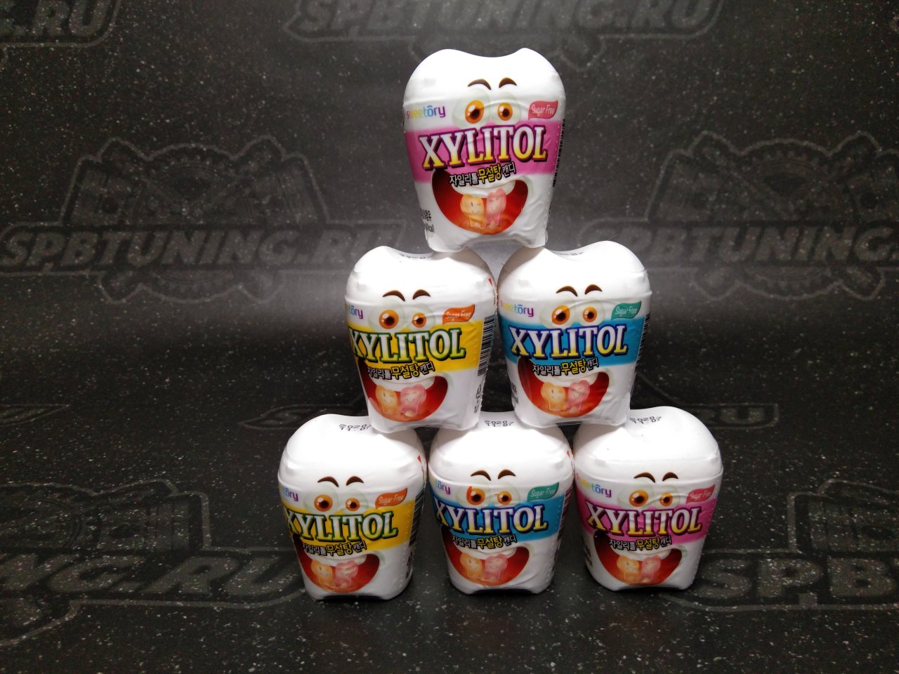 SWEETORY детские конфеты без сахара, в форме зубов, апельсин,лимон, виноград 18 гр. 