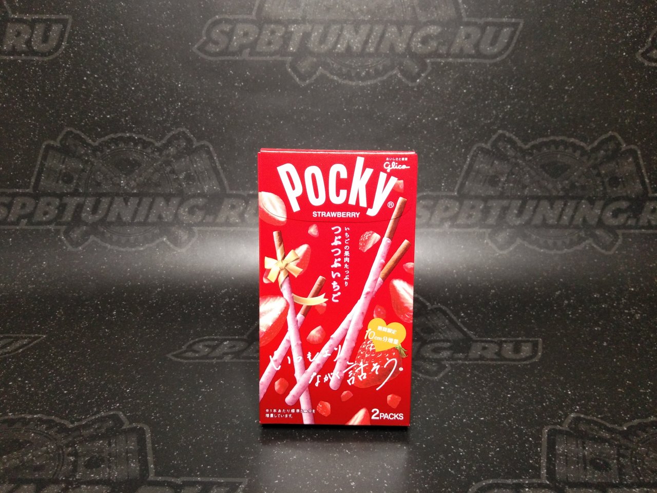 Печенье POCKY  "Палочки с клубникой"  [Pebbly Strawberry ] 57,6гр.