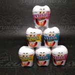 SWEETORY детские конфеты без сахара, в форме зубов, апельсин,лимон, виноград 18 гр. 