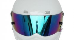 Шлем гоночный SIMPSON STYLE, размер L (59-60 см), белый