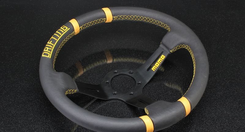 Руль 340мм, DRIFTING желтый