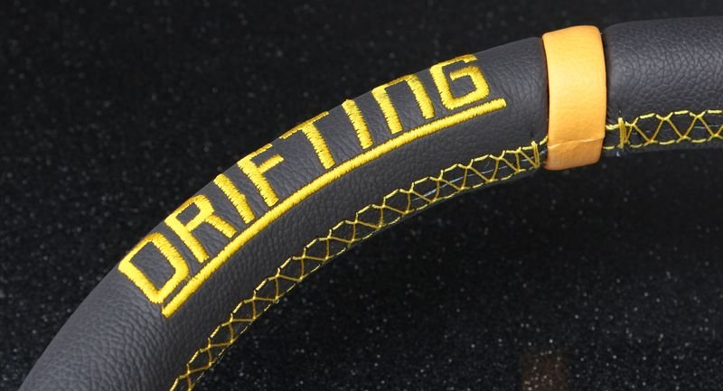 Руль 340мм, DRIFTING желтый