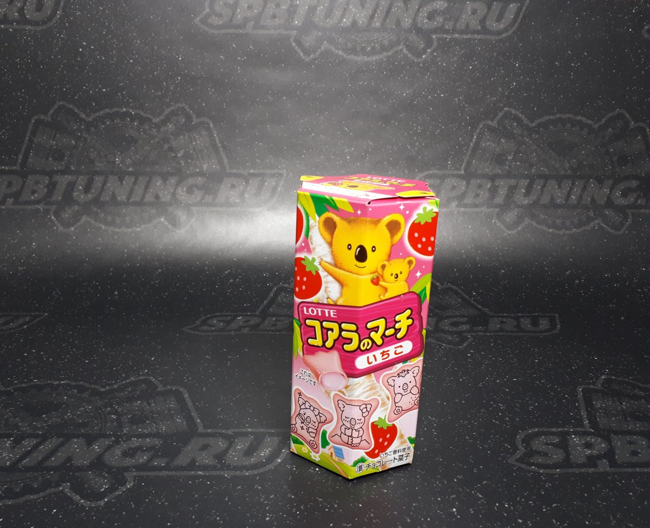 Печенье Koala’s March с начинкой из молочного шоколада и клубники, Lotte 48 гр.