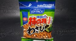 KAMEDA Kakinotane рисовые снеки с васаби и арахисом ( Дой-пак) 83 гр.