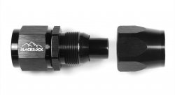 AN10 фитинг прямой Cutter Style, BLACKROCK LAB, ЧЁРНЫЙ