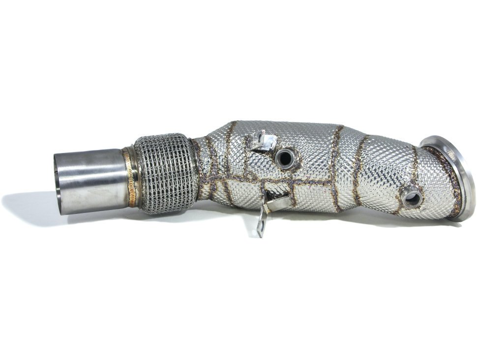 Приемная труба (даунпайп) BMW-DP-0248 BlackRock Lab BMW B48 2014->; F30 320i, 330i;